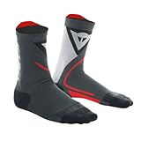 Dainese Thermo Mid Socks, Motorrad Thermo Socken Kurz Winter, für Damen und Herren, Schwarz/Rot, EU 39-41