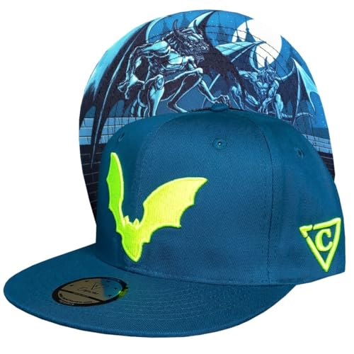 Capiche [99+ VARIATIONEN] Snapback Cap - Kappe - Baseball - Mütze - Kunst - Unisex - Schirm - Männer - Herren - Damen - Gargoyle - Blau - Statue