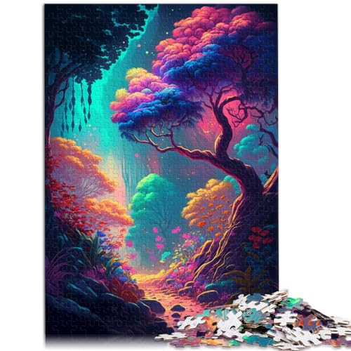 Puzzle für Fantasy World Forest für Erwachsene, 1000-teiliges Puzzle, Holzpuzzle, Geburtstagsgeschenk, Geschenke für oder, Wandkunst, 1000 Teile (50 x 75 cm)