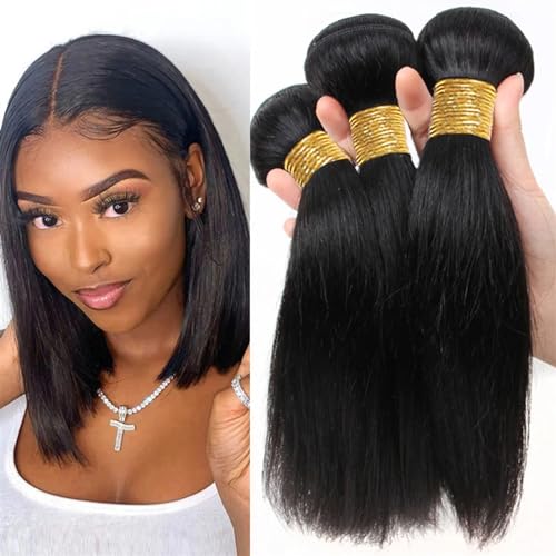 Human Hair Bundles Menschliches Haar Bundles Gerade Bundles Menschliches Haar 12A Haar Bundles Menschliches Haar Natürliche Schwarz Bundles Menschliche Haarwebart Bundles Menschliches haar Extensions