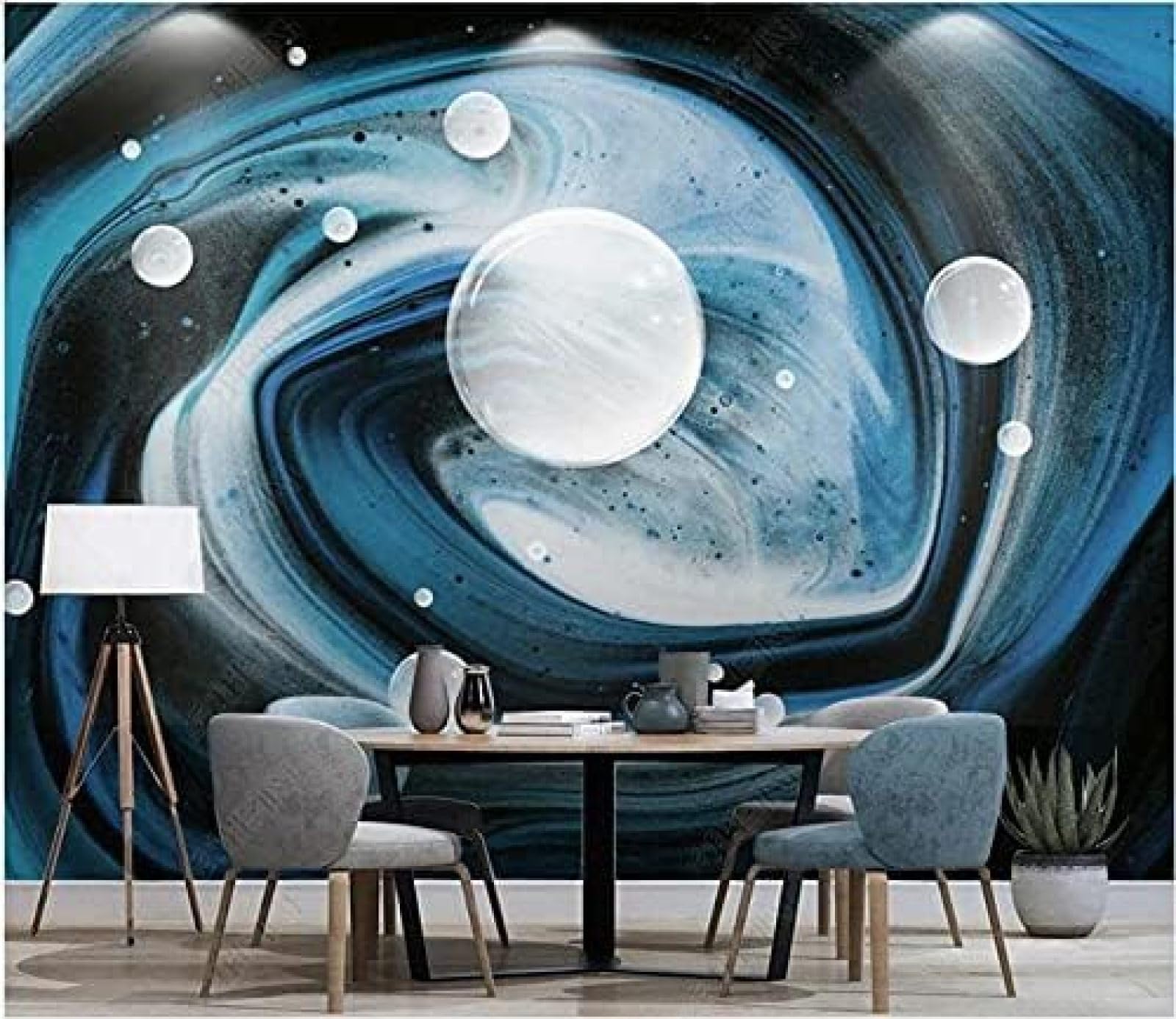 Kreative Stereoskopische Sterne Der Blauen Generation 3D Tapeten Wanddekoration Fototapete Sofas Wohnzimmer Wandbild Schlafzimmer-200cm×140cm