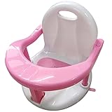 Badehocker für Kinder, Badesitz für Baby-Badesitz, Baby-Sicherheitsstuhl, Umweltschutz Antidumping Baby-Badehocker, Rutschfest Babybadestuhl, zum Sitzen im Badezimmer,Rosa