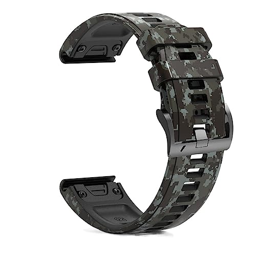 BANDKIT Sport-Silikon-Uhrenarmband für Garmin Fenix 6X 6 6S Pro 5X 5 5S Plus 3HR, einfache Passform, Schnellverschluss-Armband, Zubehör, For D2 Bravo, Achat