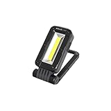 Solidline SAL1R, super helle LED Werkstattlampe, Mini-Strahler, Flutlicht, schwenkbarer Fokus, 450 Lumen, 25 Meter Leuchtweite, 5 Stunden Leuchtdauer, inkl. Akku und USB-C Kabel, 1 Stk.