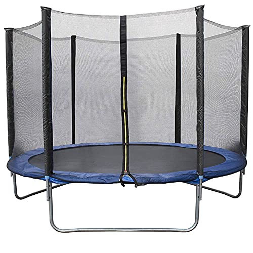 Trampolin Ø 183cm TÜV SÜD GS Zertifiziert Komplettset inkl. Sicherheitsnetz, Randabdeckung Kindertrampolin Gartentrampolin (Blau, 183cm Durchmesser)