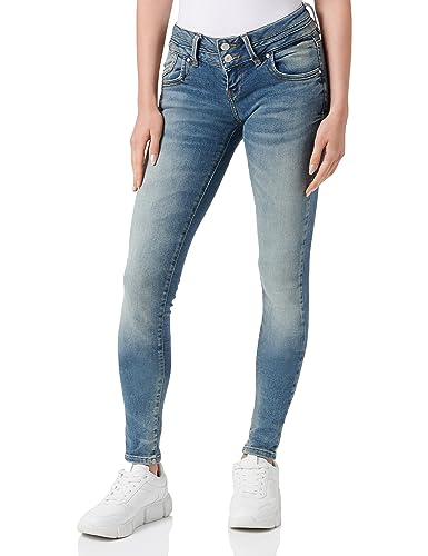 LTB Jeans Damen Jeans Julita X - Jeans Damen Skinny aus Baumwollmischung Skinny Denim Light mit Reißverschluss Niedrige Taille - Blau