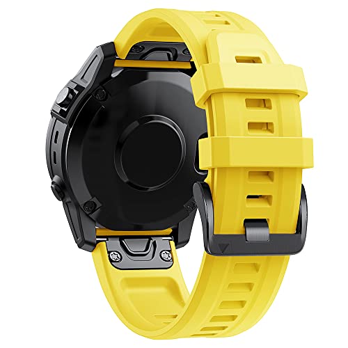 NEYENS 22 x 26 mm Smartwatch-Armbänder für Garmin Fenix 7 7X Silikonarmbänder Schnellverschluss Uhrenarmband Fenix 6X 5X 6 5 Plus/945 Armband Correa, 22mm Fenix EPIX, Achat