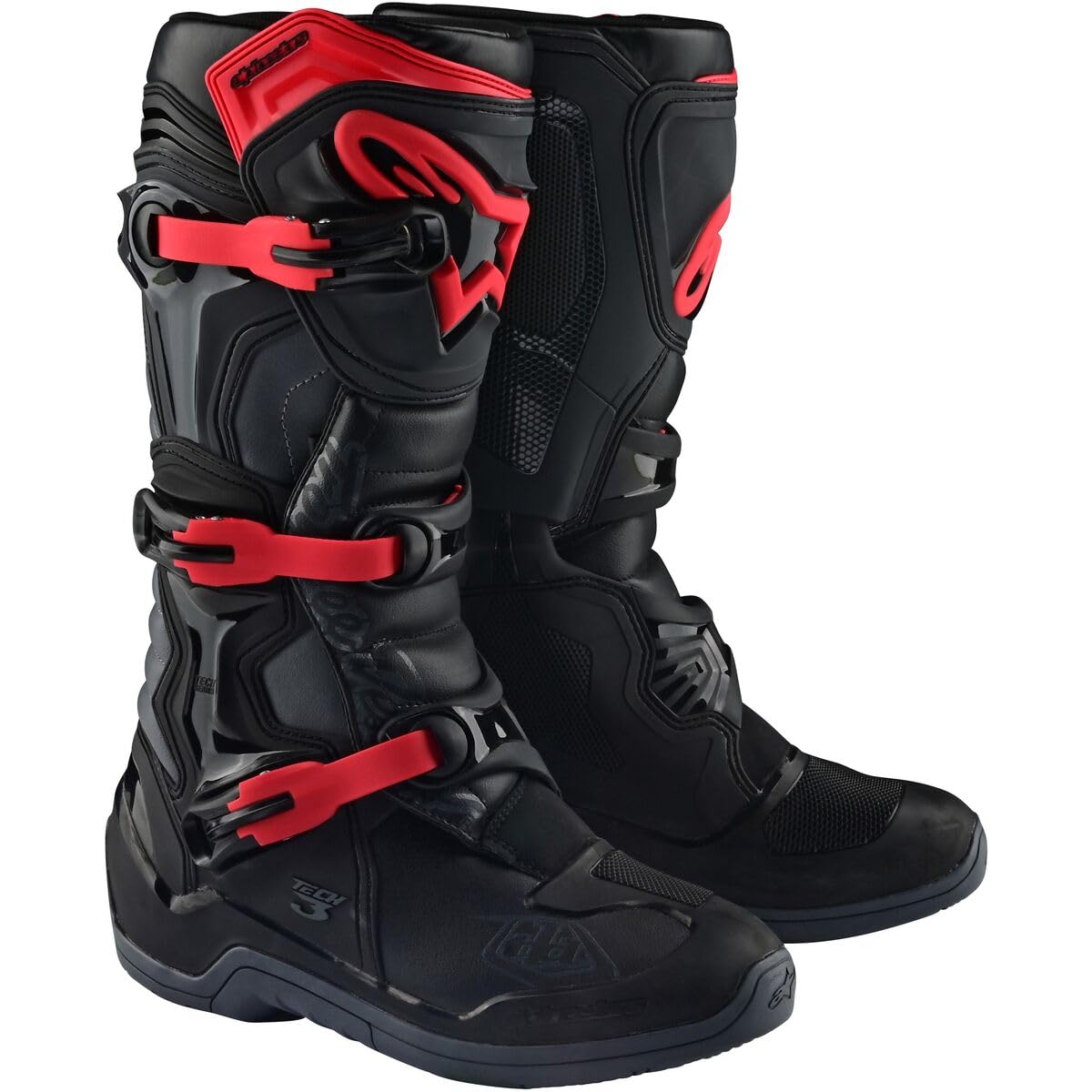 Troy Lee Designs Alpinestars Tech-3 Stiefel, schwarz / grau, 43 EU