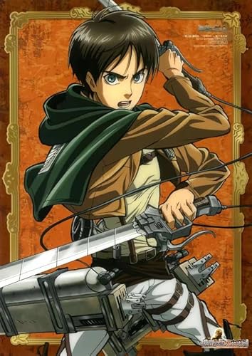 HfmQuisutron Jigsaw Puzzle 1000 Teile Spannung Eren.Jaeger Anime-Charaktere Holzspielzeug Für Erwachsene Und Kinder Stressabbau Spiel Xd81Zw