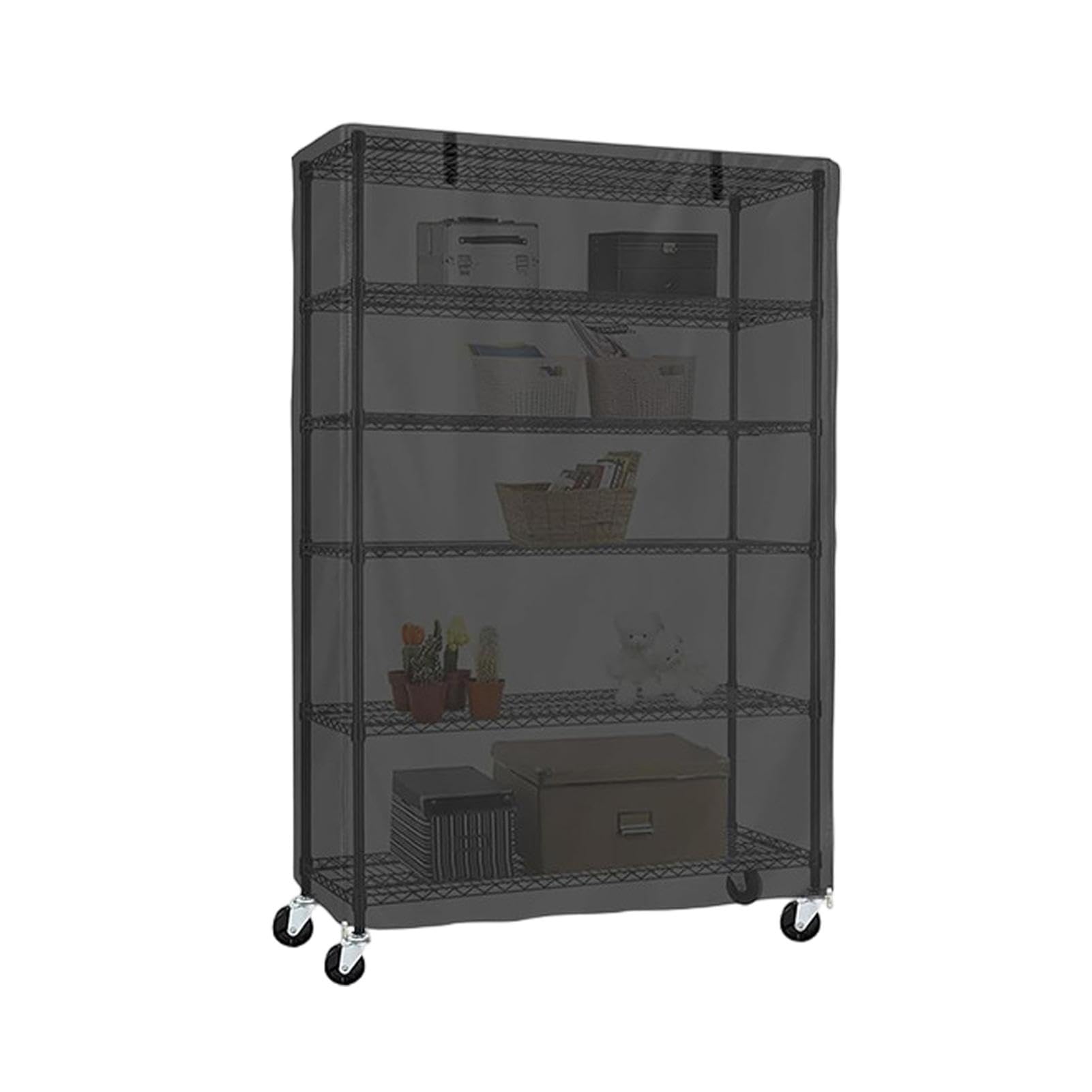 Nbhuiakl Staubschutz für Regale, wasserabweisend, , Staubschutz aus Oxford-Tuch, 91 x 45 x 182 cm, Front-Reißverschluss, Design-Abdeckung, Haushalts-Display-Rack, Schutz für Garage, Lager