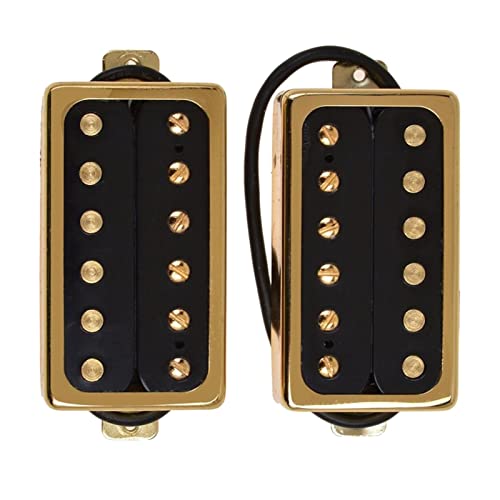 ZENGXUE Premium Electric Guitar Pickups Humbucker Double Coil Pickup Set, 6 Saiten, Schwarz Humbucker Tonabnehmer Set