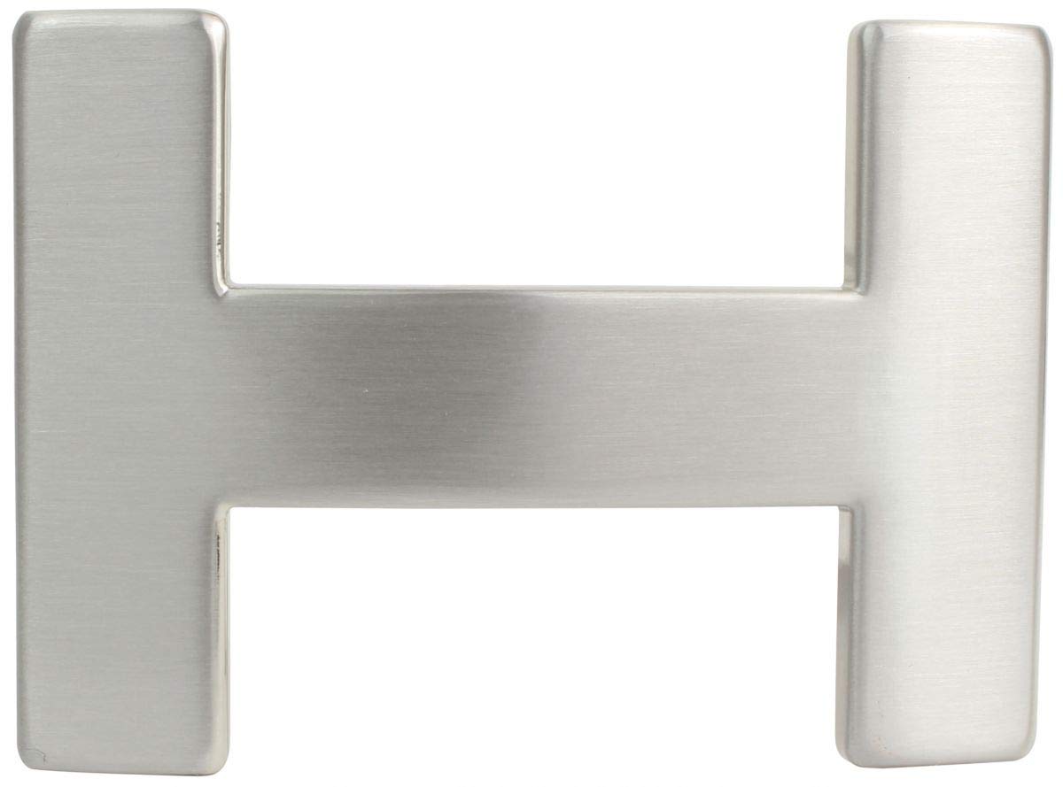 BELTINGER Gürtelschnalle Hera 4,0 cm | Buckle Wechselschließe Gürtelschließe 40mm Massiv | Wechselgürtel bis 4cm | Silber matt