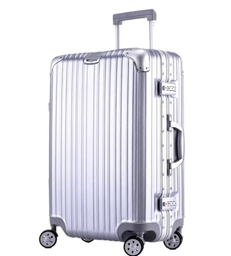 Habrur Rollkoffer Koffer Trolley Koffer Mit Rädern, Großes Fassungsvermögen, Hartkanten-Gepäck, Sicherheitskombinationsschloss Koffer Gepäck Reisekoffer (Color : A, Size : 22in)