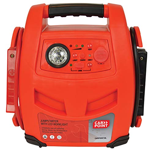 Car Point 0177717 Jumpstarter 2in1 LED 12V/17AH 900A, Red