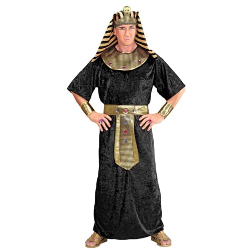 WIDMANN 10210 COSTUME FARAONE XXL LUNGO NERO TUTANKHAMEN #1021