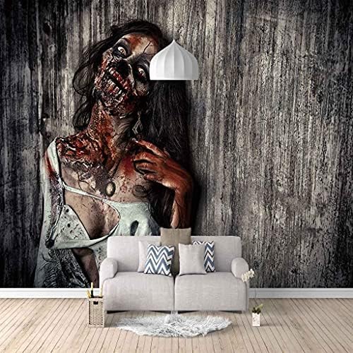 Horror-Zombie 3D Tapeten Wanddekoration Fototapete Sofas Wohnzimmer Wandbild Schlafzimmer-400cm×280cm