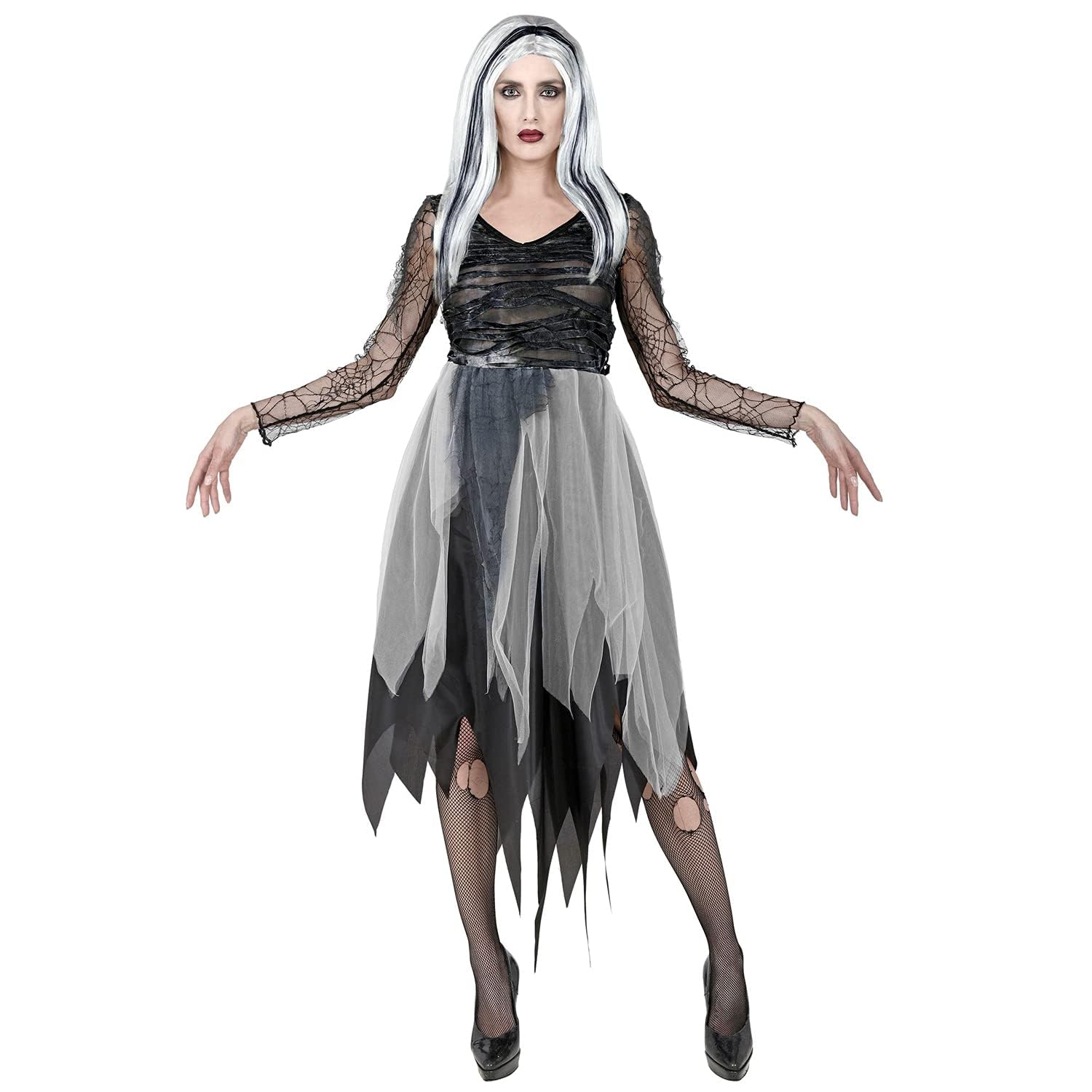 W WIDMANN MILANO Party Fashion - Kostüm Geist, Kleid, schreckliches Gespenst, Halloween