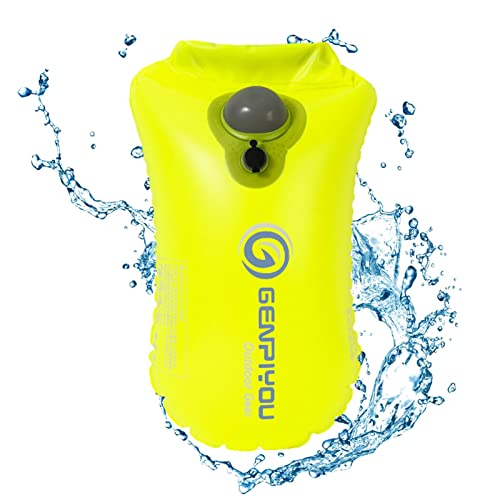 PW TOOLS Schwimmboje Trockentasche, Schwimmboje im offenen Wasser, Wasserblasen-Schwimmkörper – wasserdicht, verstaubar, Schwimmprodukte für Rafting, Angeln, Camping, Kajakfahren