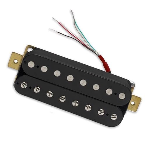 Dual Coil 8 Saiten E-Gitarre Humbucker Pickups Hals- Und Steg-Pickup Schwarz e gitarren tonabnehmer (Color : Neck without frame)