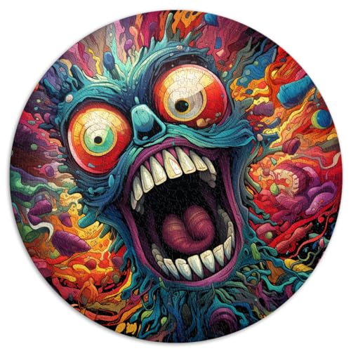 Puzzle Lernspiele Psychedelische Monster Puzzles 1000 Teile 67,5x67,5cm Lernspielzeug Herausforderndes Spielspielzeug