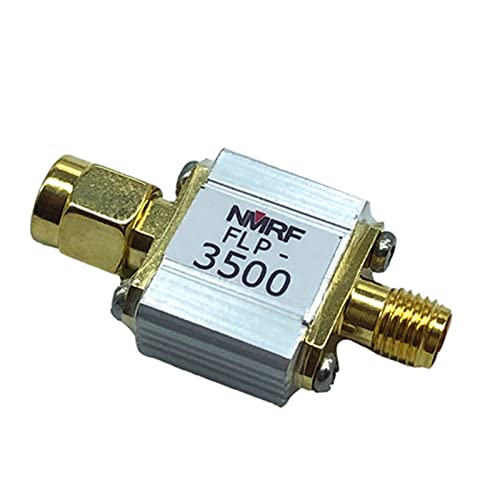 Qsvbeeqj Bandpassfilter FLP-3500 3500 MHz Tiefpass 3 5 GHz Sender Oberwellenunterdrückung Spezielle SMA Schnittstelle SMA M SMA F