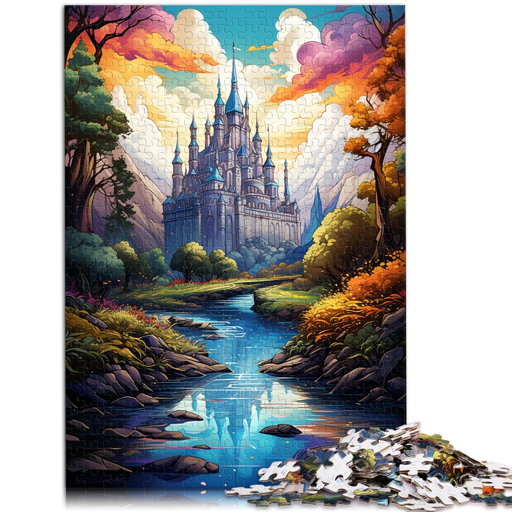 Puzzles, Lernspiele, Die farbenfrohe Psychedelie von Xiaomiya River Puzzles, 1000-teiliges Holzpuzzle für die Heimdekoration, 1000 Teile (50 x 75 cm)