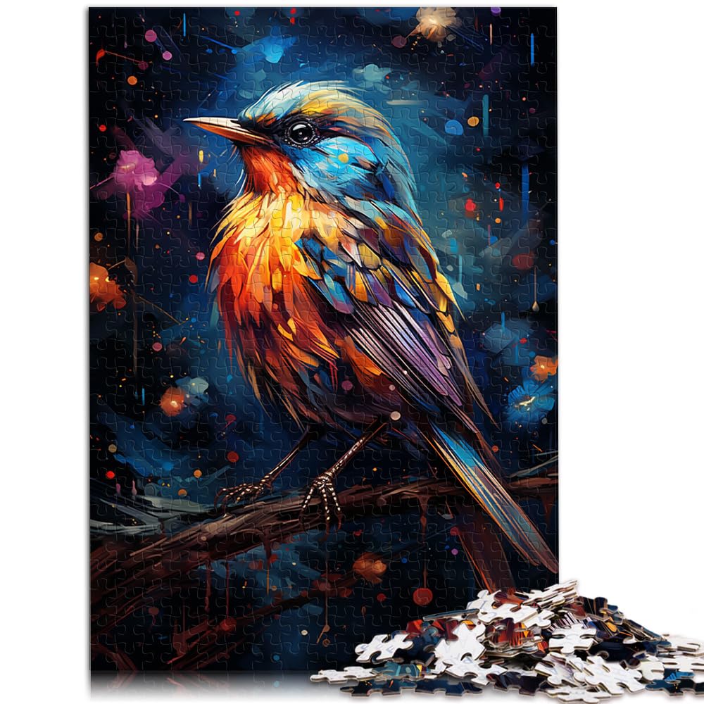 Puzzle-Spiele, Malerei, Kunst, Spatzen-Puzzle, 1000 Teile für Erwachsene, Holzpuzzle zum Stressabbau, schwierige Herausforderung, 1000 Teile (50 x 75 cm)