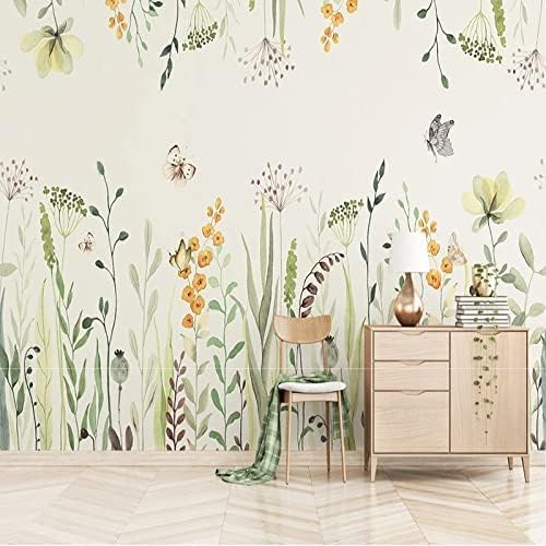 XLMING Einfache Kleine Frische Botanische Blumen 3D Tapete Home Dekoration Wohnzimmer Sofa Schlafzimmer Tv Hintergrund Wand-350cm×256cm