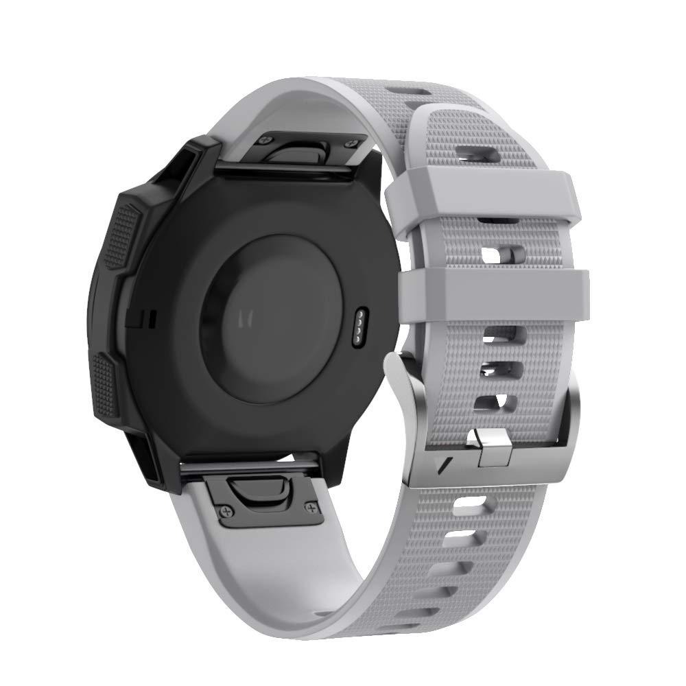 OPKDE Herren-Armband für Garmin Fenix 6X 6 Pro 5 5X Plus 3 HR Fenix 7X 7 Delta Enduro Silikonband Handkette 22 x 26 mm, 22mm Fenix 7 6 5 945, Achat