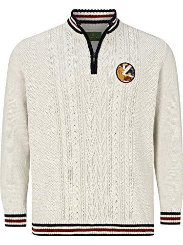 Charles Colby Herren Pullover Earl Hicks wollweiß XL - 56/58