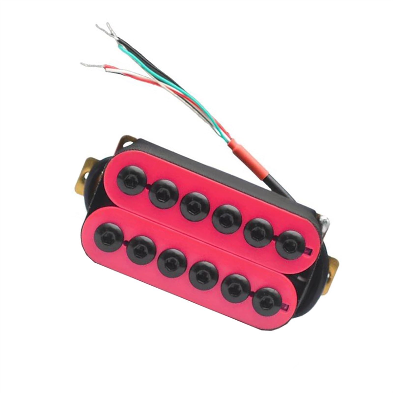 Einstellbare Metall Doppelspule Rosa E-gitarre Hals Pickups Kunststoff Spule Gitarre Teile Single-Coil-Tonabnehmer