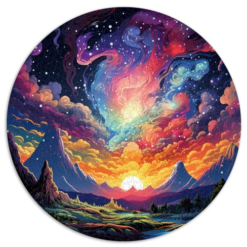 Puzzle Jigsaw Puzzle Mount Galaxy bunt 1000 Teile Puzzle 26,5x26,5 Zoll DIY Puzzle Spielzeug Dekomprimieren Intellektuelles Lernspielzeug