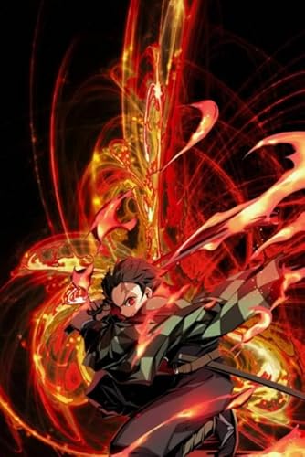 HfmQuisutron Jigsaw Puzzle 1000 Teile Battle Anime Character Posters Tanjirou Holzspielzeug Für Erwachsene Und Kinder Stressabbau Spiel Xw89Zp