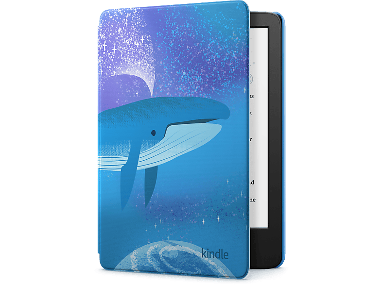 KINDLE Der neue Kindle Kids (2022) – Mit Zugriff auf über tausend Bücher und Hülle Weltraumwal-Design, Werbung 16 GB E-Book Black