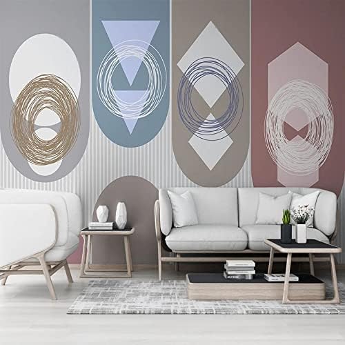 XLMING Minimalistische Abstrakte Geometrische Linien 3D Tapete Home Dekoration Wohnzimmer Sofa Schlafzimmer Tv Hintergrund Wand-400cm×280cm