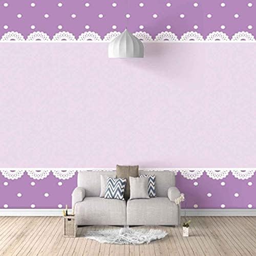 XLMING Abstrakte Lila Blume Küche Esszimmer Arbeitszimmer Wohnzimmer TV Hintergrund Wand 3D Tapete-350cm×256cm