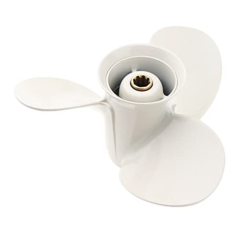 Jodriva 9 1/4 X 10-J1 3-Blatt-Außenbordmotor-Propeller aus Aluminiumlegierung, for Yamaha, 9,9–15 PS Propeller für Außenbordmotoren