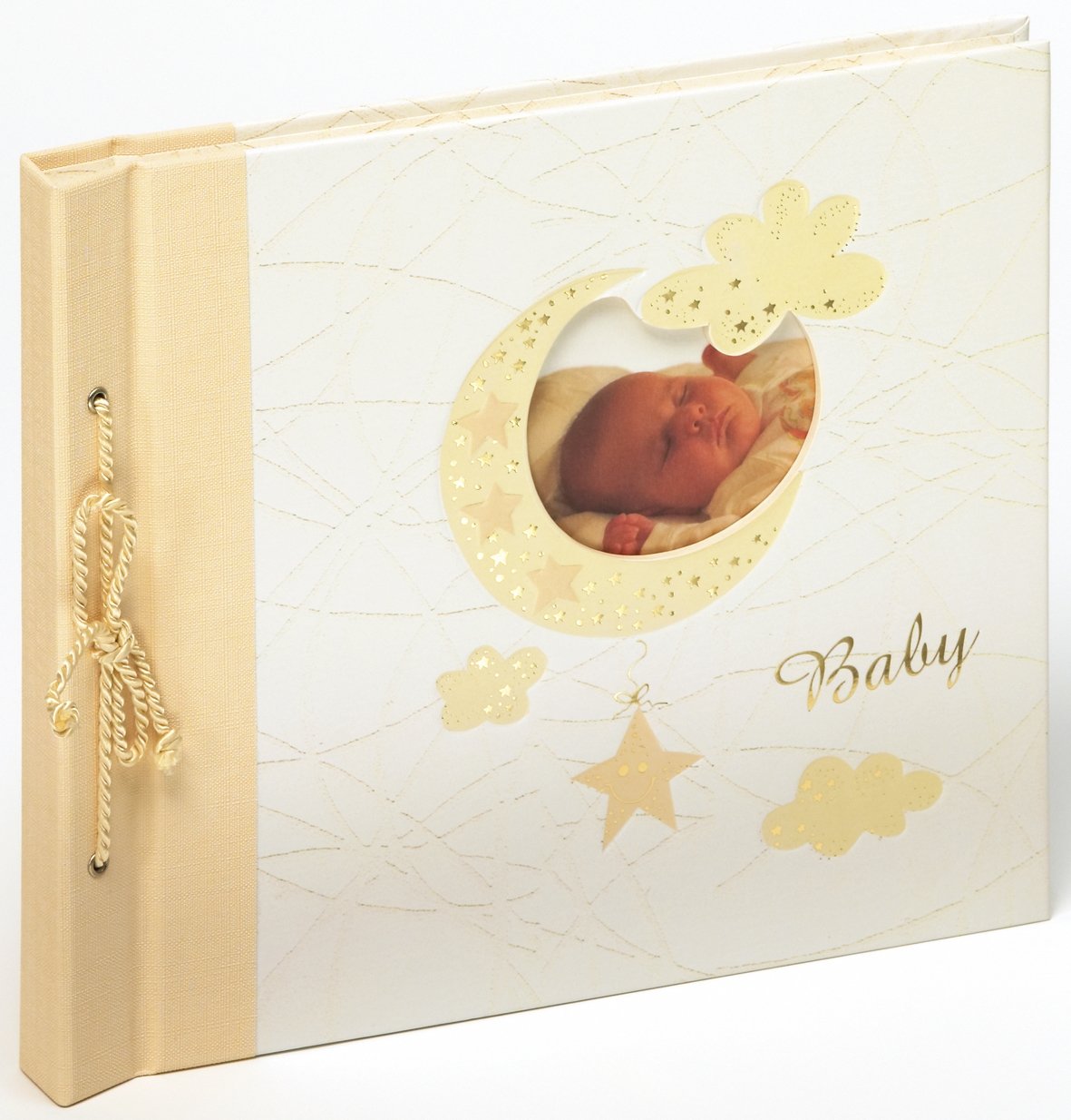 walther design Fotoalbum creme Babyalbum mit Cover-Ausstanzung und Prägung, Baby Bambini UK-114