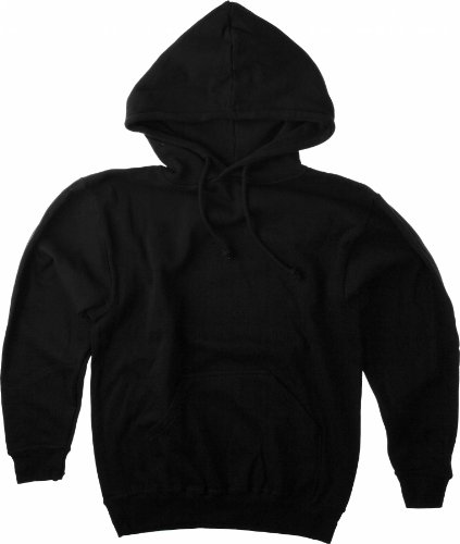 Promodoro Men’s Hoody 80/20 Sweatshirt mit Doppelkapuze und Kängurutasche XL Schwarz