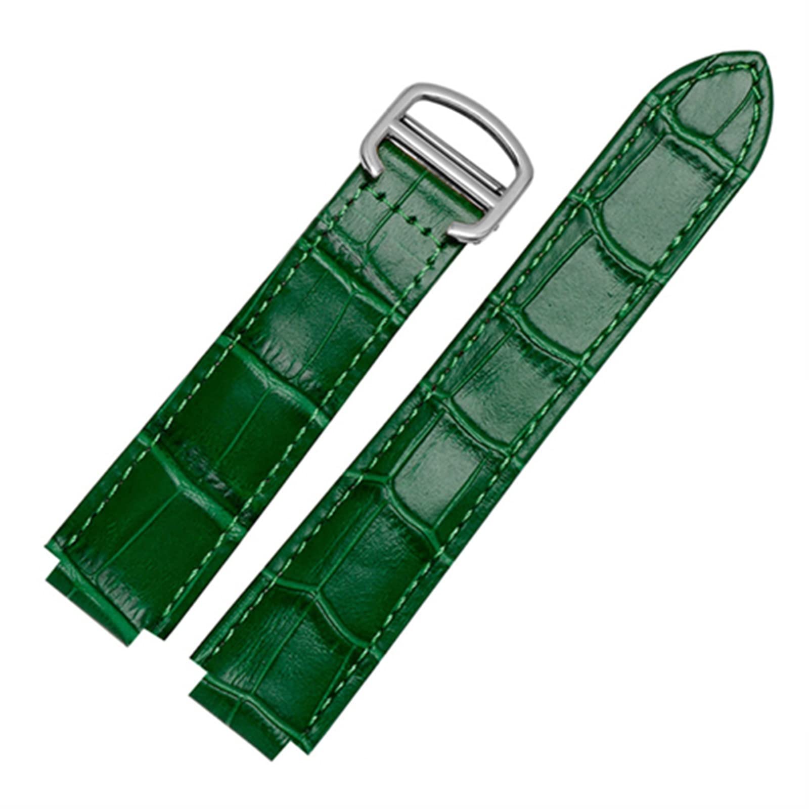 NEYENS Für Cartier-Armbänder, hochwertige Farbe, echtes Leder, Faltschließe, Ersatz-Lederarmband, weibliches Armband, 14x8mmSilver clasp, Achat