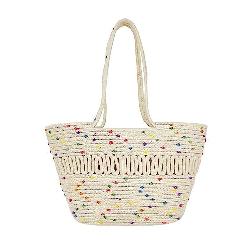 2023 Casual Handtaschen Woven Tasche Shopping Schulter Tasche Geldbörse Reisetaschen Frauen Mädchen Große Kapazität Tasche