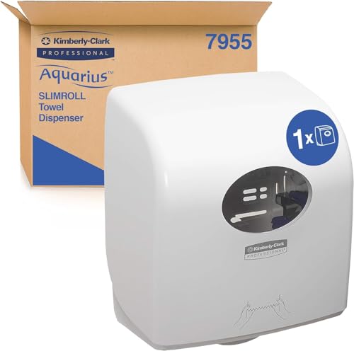 Aquarius 7955 Slimroll Rollenhandtuchspender, weiß, 1 x 1 Spender