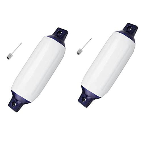 Kiudduy 2X Aufblasbarer Boot KotflüGel PVC Boot StoßStange Marine Boot KotflüGel für Boot, Segelboot, Cuddy Usw. (5,5 x 20)