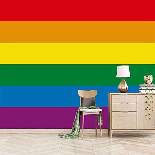 Bunte Regenbogenlinien 3D Tapeten Wanddekoration Fototapete Sofas Wohnzimmer Wandbild Schlafzimmer-430cm×300cm