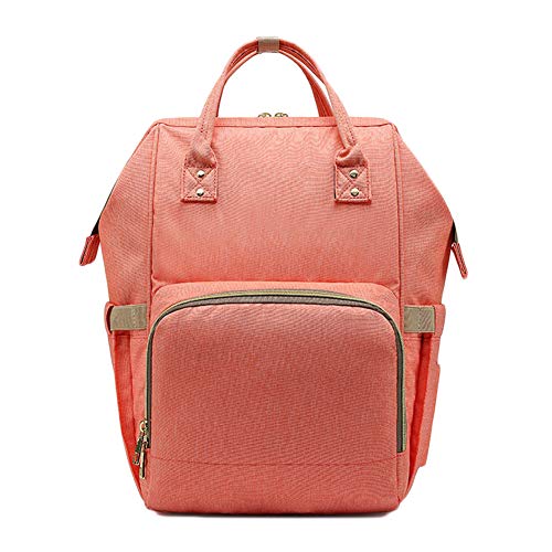 Baby Wickeltasche Rucksack Wickelrucksack Multifunktional Große Kapazität Babytasche Reisetasche Für Unterwegs Pink 27 * 15 * 40CM