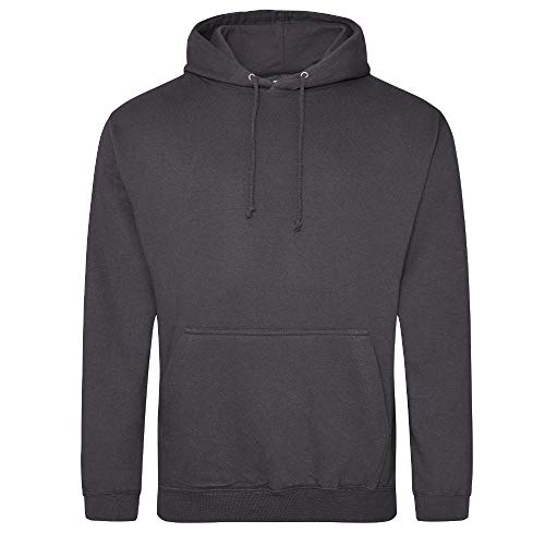 Just Hoods - Unisex College Hoodie/Storm Grey, 3XL