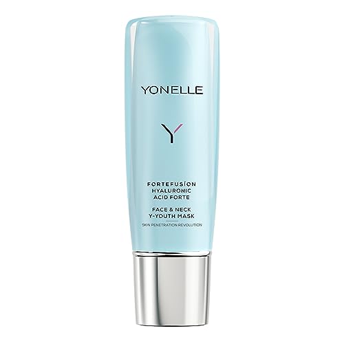 YONELLE Gesichtsmaske mit Hyaluronsäure Arginin & Milchsäure - FORTEFUSION - Feuchtigkeitsmaske für Nacht - Anti Falten Face Mask - Feuchtigkeitsversorgung der Haut - 75 ml