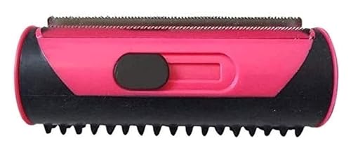 AIHEDOUJ Hundebürste und Katzenbürste für langes/kurzes Haar, 3-in-1-Unterfellbürste für die Fellpflege und Enthaarung von Haustieren, Vorbeugung von Knoten und verfilztem Haar, Hundebürste (Rosa)