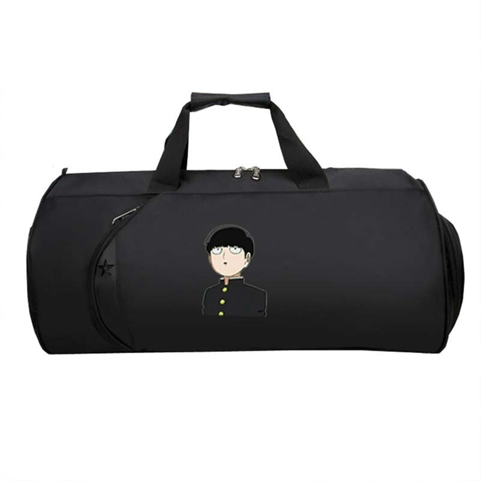 M-ob Psyc-ho 100 HandgepäCk Tasche, Leichte Faltbare Duffel Taschen, Reisetasche Weekendertasche füR Damen Herren Flugzeug(Black 11)