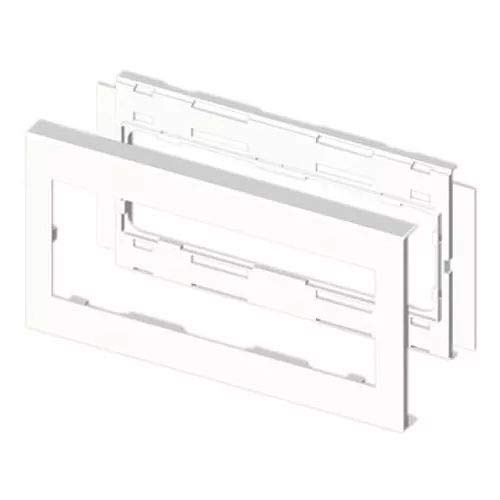 Unex 73642 – 2 Rahmen für Mechanismus PVC 90 x 276 mm U24 X weiß Schnee